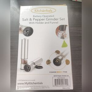 gravity electric salt and pepper grinder set